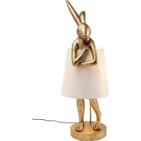 Lampada da tavolo Animal Rabbit oro/bianco 88cm