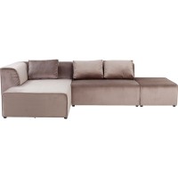 Ecksofa Infinity Velvet Taupe Links