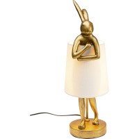 Lampada da tavolo Animal Rabbit oro/bianco 50cm