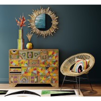 Preview: Cushion Waves Multi 45x45cm Preview: Cushion Waves Multi 45x45cm