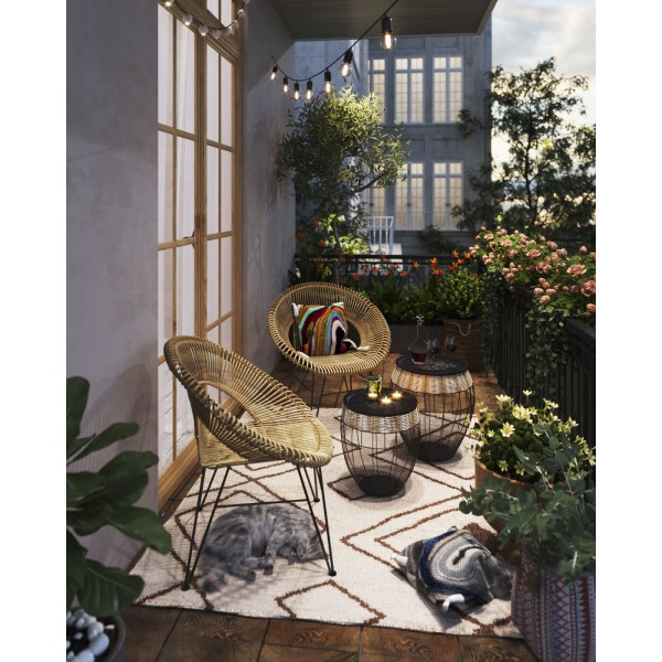 Cushion Waves Multi 45x45cm