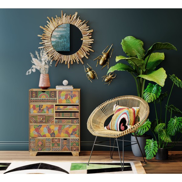 Cushion Waves Multi 45x45cm