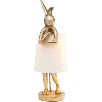 Lampada da tavolo Animal Rabbit oro/bianco 68cm